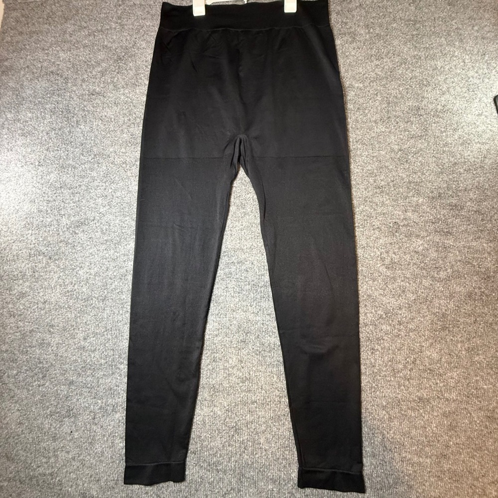 Lane Bryant Womens Black Seamless High Rise Leggings Size E/F Plus Size Stretch